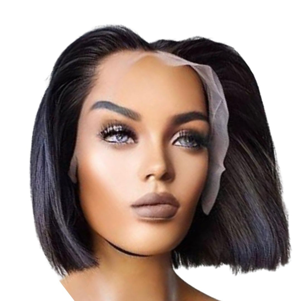 GI Jane 16 inch Bob Wig Frontal Natural Brown